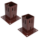Easy Grip Fence Post Bolt Down Shoe Holder Support Clamp 75mm x 75mm