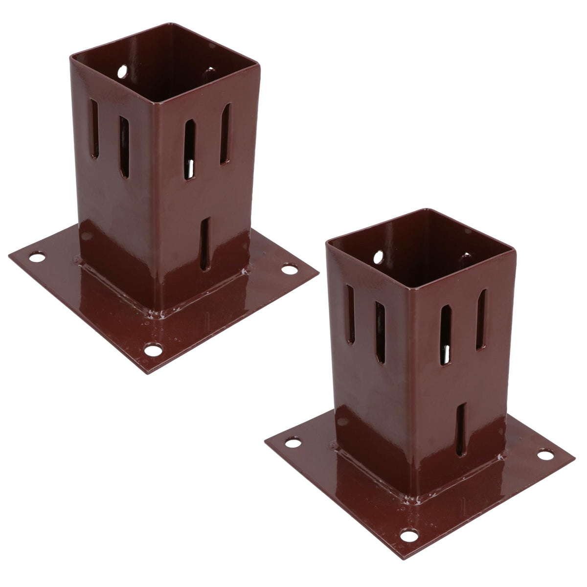 Easy Grip Fence Post Bolt Down Shoe Holder Support Clamp 75mm x 75mm