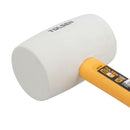 32oz White Rubber Mallet With Fibreglass Handle Hammer Non Marking Head