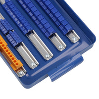110pc Socket Set Rail / Rack Tray Clips Tool Box Storage 1/4 / 3/8" and 1/2"