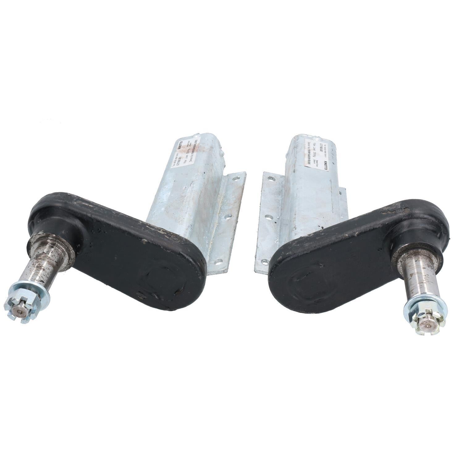 350kg Galvanised Trailer Suspension Units & 3 x 8" Wheels & Tyres Kit 4" PCD