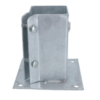 Fence Post Bolt Down Shoe Holder Support Clamp Galvanised 75 x 75mm