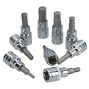 Long and Short Hex / Allen Key Socket Bit Set 3/8" dr H2 - H10 mm