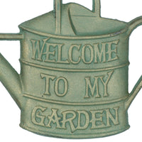 Bienvenue dans mon jardin Arrosoir Plaque en fonte Porte Mur Maison