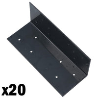 Fence Post Extender Angle Bracket Grey 70 x 70 x 180mm Holder Support