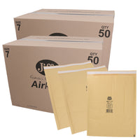 100pk Genuine Gold Jiffy Bag Airkraft Bubble Padded Mail Bag Envelope Size 7