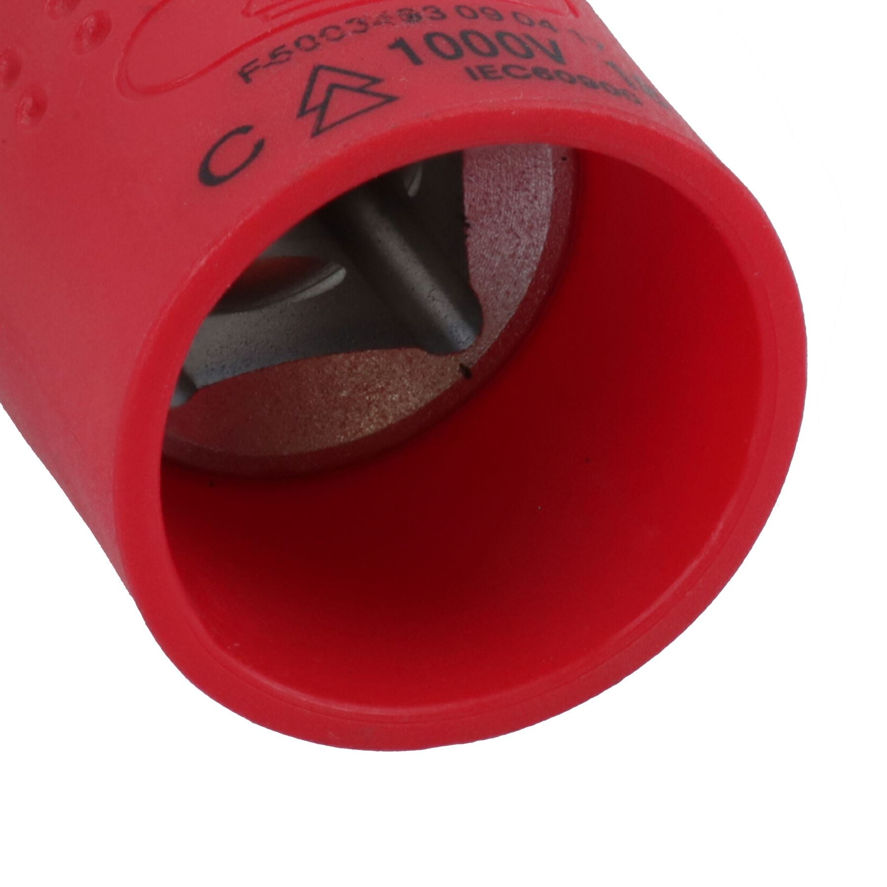 1/2in drive VDE Insulated Shallow Metric Socket 6 Sided Single Hex 1000 V