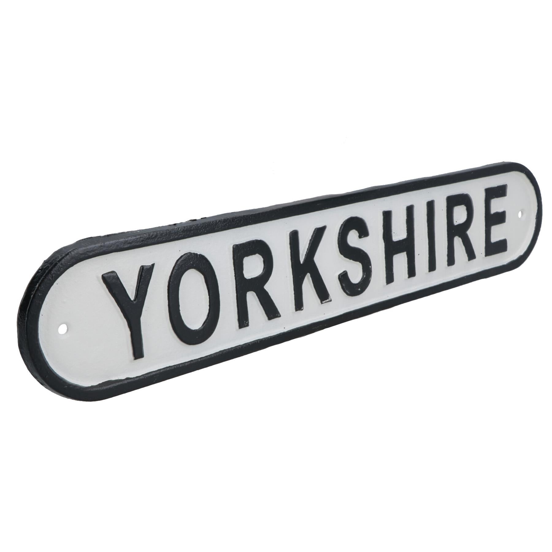 Yorkshire Cast Iron Sign Plaque Wall Door Fence Gate Post House Garden Yard