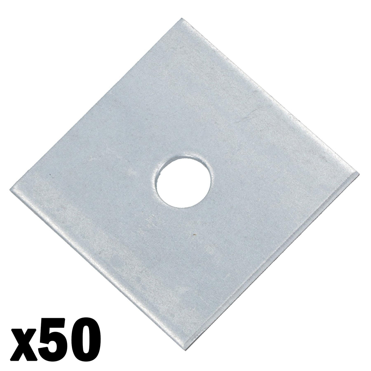 Square Plate Washer M10 50mm x 50mm Galvanised Timber Wood Fastener