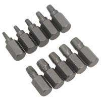1/2" Screw Stud Extractor Remover Set Reverse Thread Easy Out 3-11mm 10pc AT077