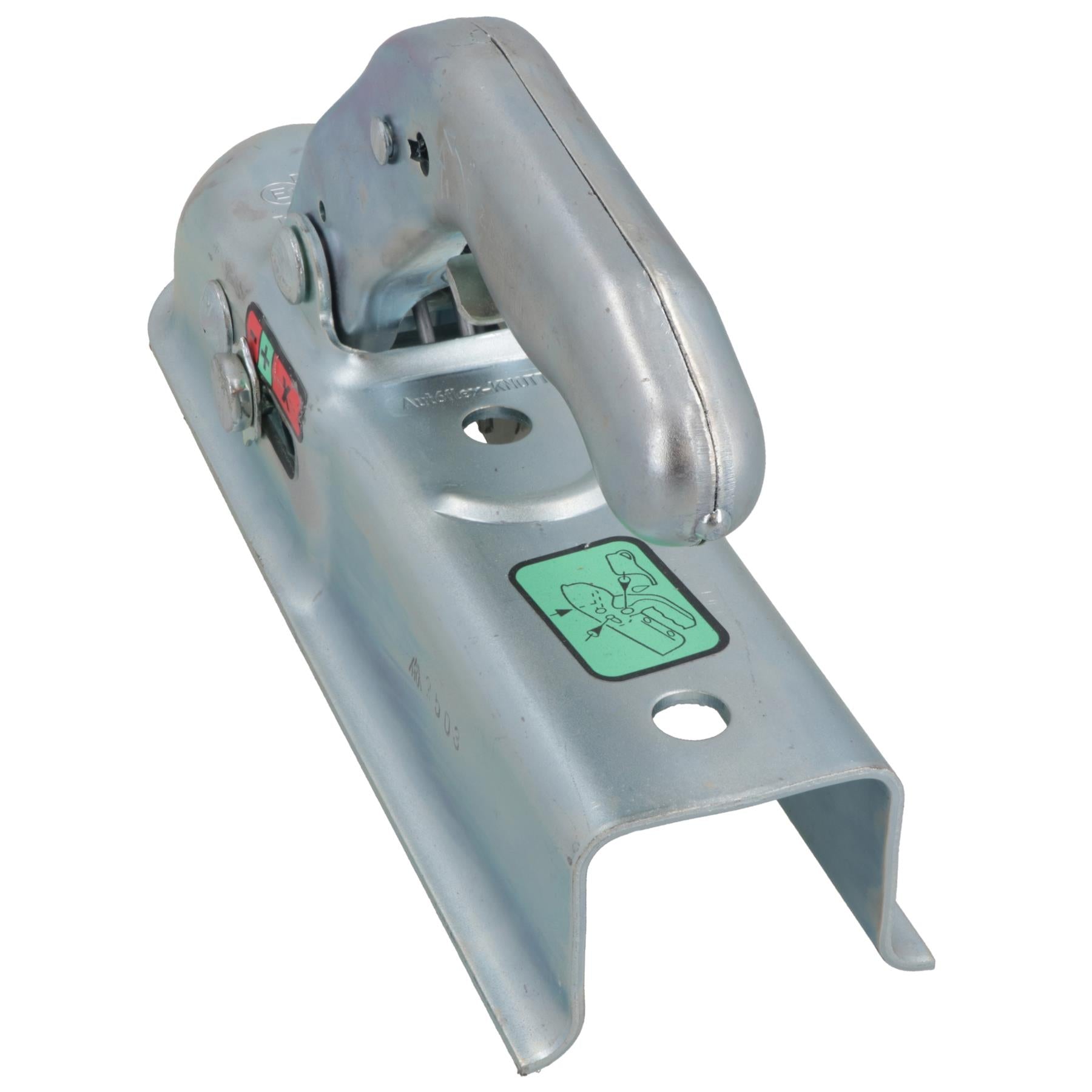 Attelage de remorque non freiné en acier pressé de 50 mm pour boîte de 50 mm, charge maximale de 750 kg