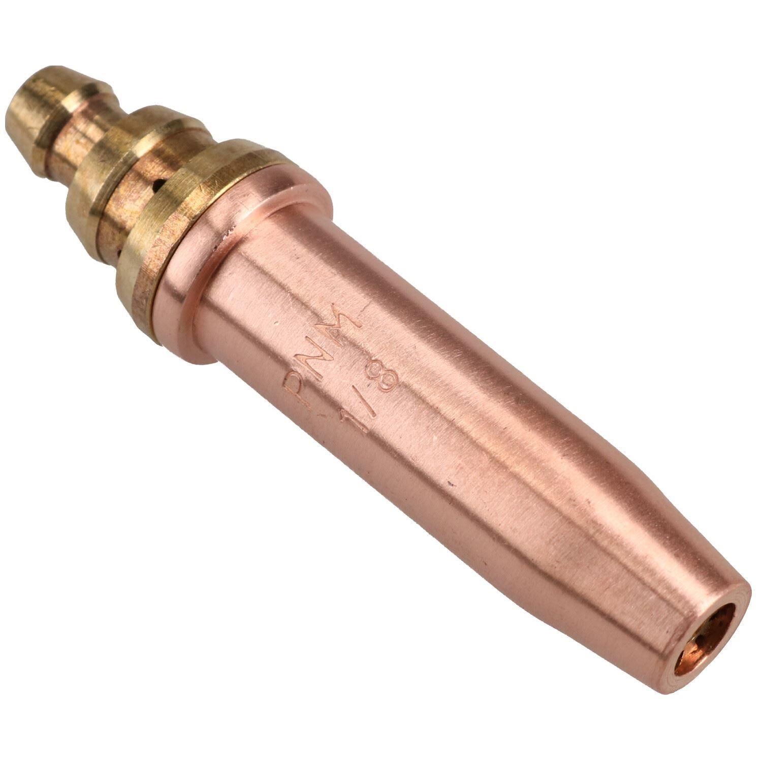 PNM Oxy Propane Gas Cutting Nozzle Tip Standard length 1/8" 190-300mm 5pk