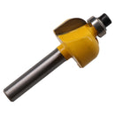 TCT Bearing Cove Box Router Bit 22mm D 6.3mm Radius Cutting Tool 1/4 Shank