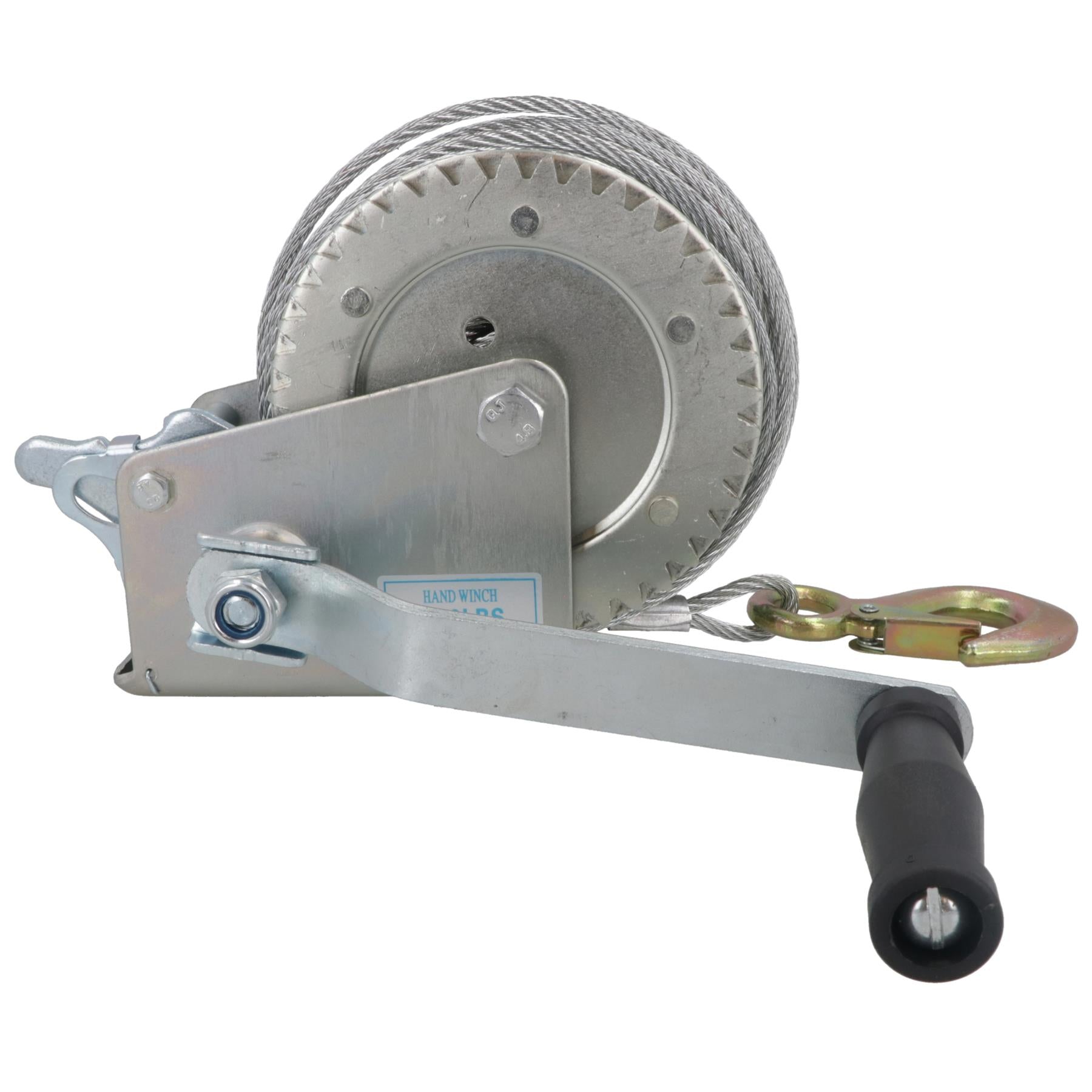 Hand Winch for Boat/Car Trailer 1200lb Complete with 20m Cable TE141