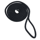 10pk 2m Double Braided Fender Lines 10mm Boat Rope Spliced Loop Black