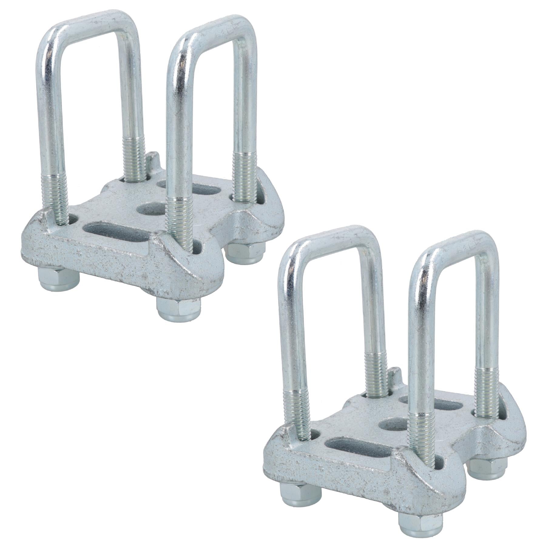4 U Bolts 2 Base Plate For Ifor Williams Trailer Parabolic Leaf Spring 52x115mm