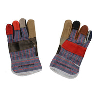 2 Pairs 10" Large Rainbow Hide Furniture Gloves Work Wear Safety Gardening