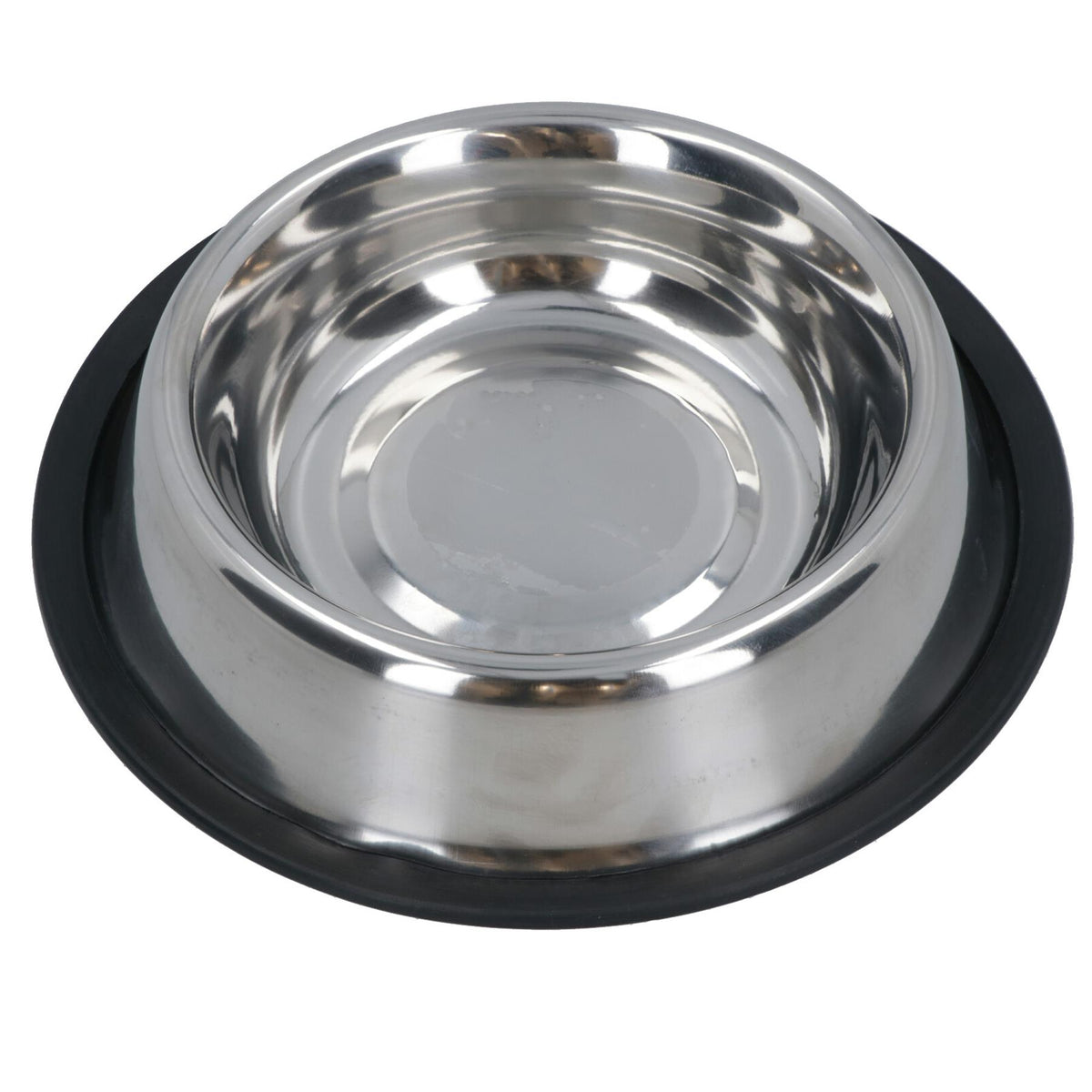 Stainless Steel Medium Non Slip Pet Bowl Dish Food Water Dogs Cats 18cm