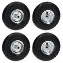 4 x 10" Pneumatic Sack Truck / Trolley / Garden Cart Wheels 4.10/3.50 - 4