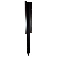 Garden Triple Sleeper Straight Support Spike Stake Powder Coated 930mm