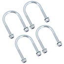 M8 Round Bend U Bolt 42mm x 70mm Width x Length Pipe Clamp Fixing