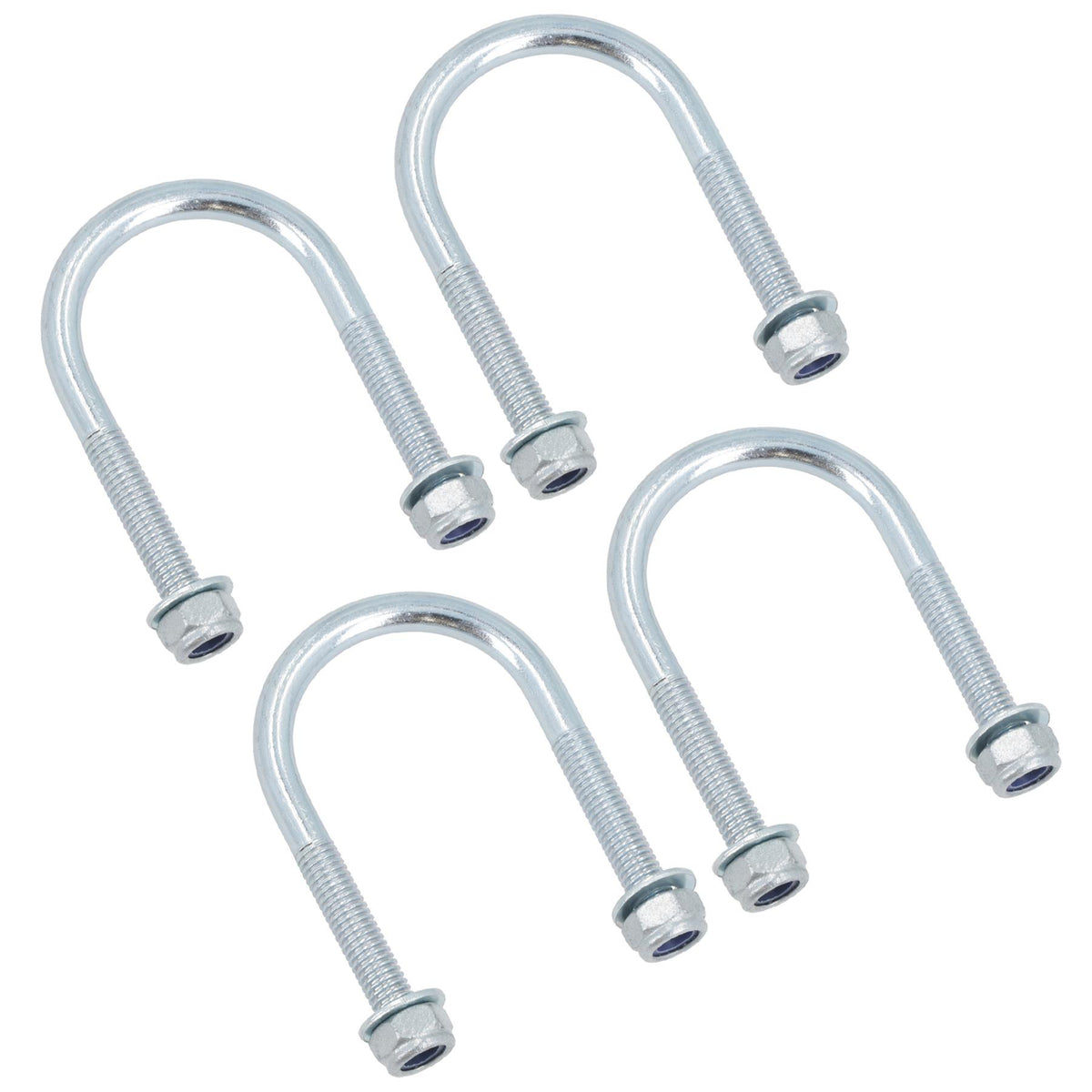 M8 Round Bend U Bolt 42mm x 70mm Width x Length Pipe Clamp Fixing