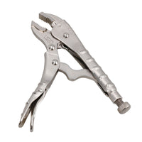 7.5” (185mm) Curved Jaw Locking Pliers Mole Grips with Ribbed Handles