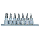 Metric Shallow Ball Ended Allen Hex Key Sockets 3/8in. Drive 3 – 10mm 7pc