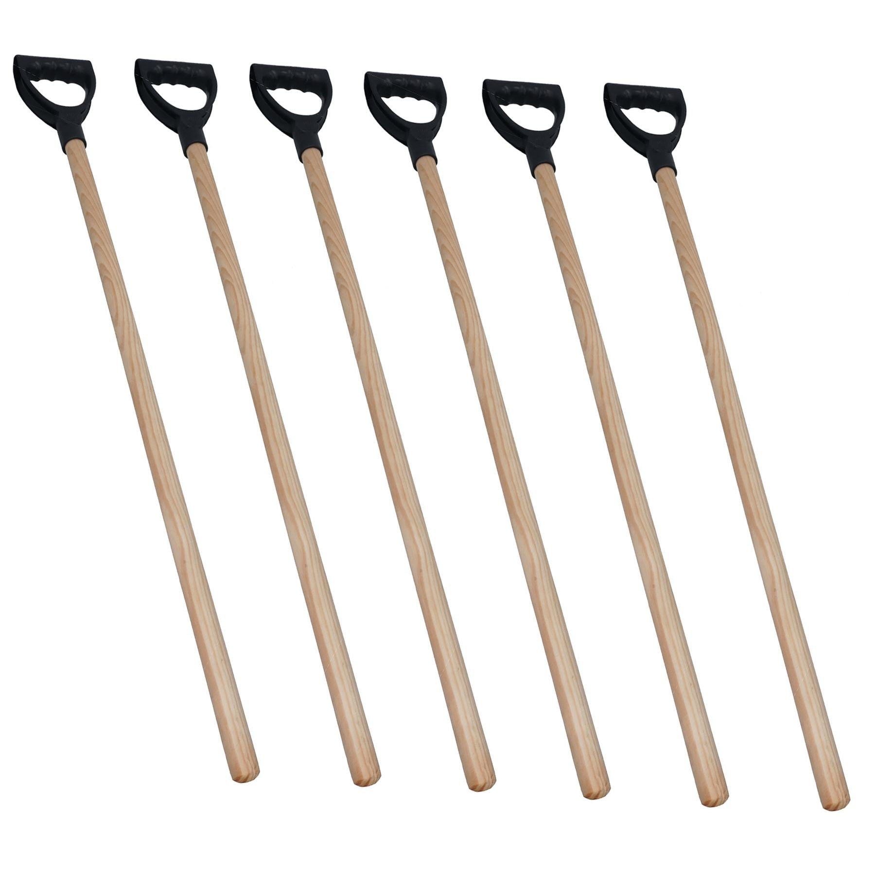 Wooden Shaft Replacement D Handle For Shovels Brushes Scoops 1.04m x 2.5cm