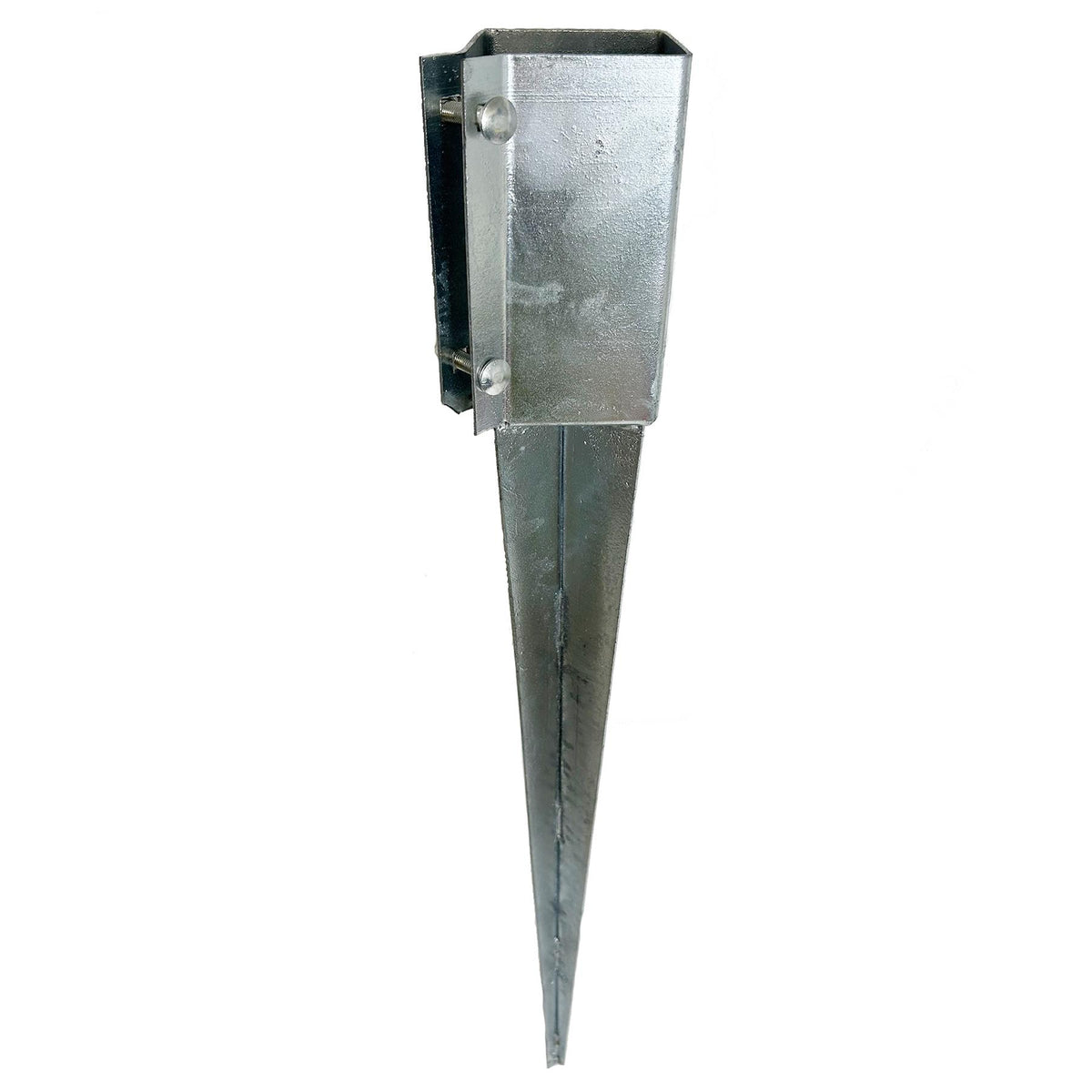 Fence Post Holder Support Drive In Spike Galvanised 75 x 75 x 750mm