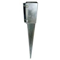 Fence Post Holder Support Drive In Spike Galvanised 75 x 75 x 750mm