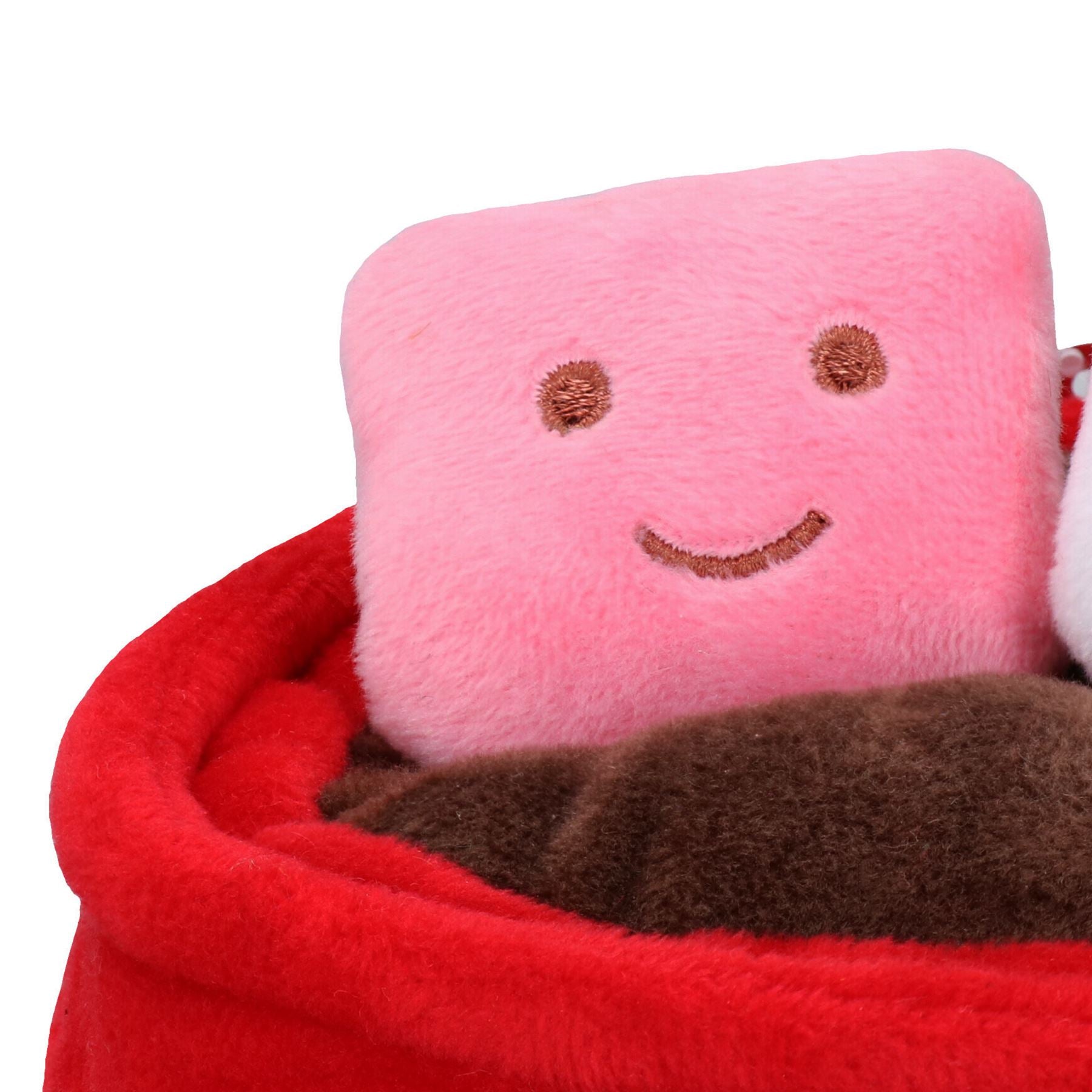 Cadeau de Noël pour chien Tasse à café Mellow Coco Jouet en peluche grinçant festif