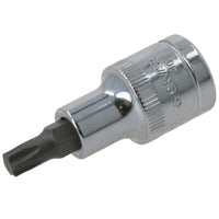 T40 Male Torx Bit Star Socket 1/2" Drive Standard Internal Chrome Vanadium Steel