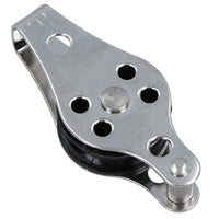 Marine Pulley Block With 25mm Diameter Nylon Wheel 316 Grade Stainless Steel