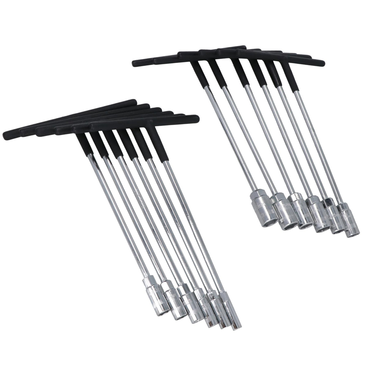 Metric T Bar Handle Sockets Spanner Wrench Nut Spinner 8 – 19mm 12pc Set