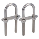 Boulons en U / Boulons en N M8 28 mm x 94 mm en acier inoxydable de qualité marine pour remorque de bateau