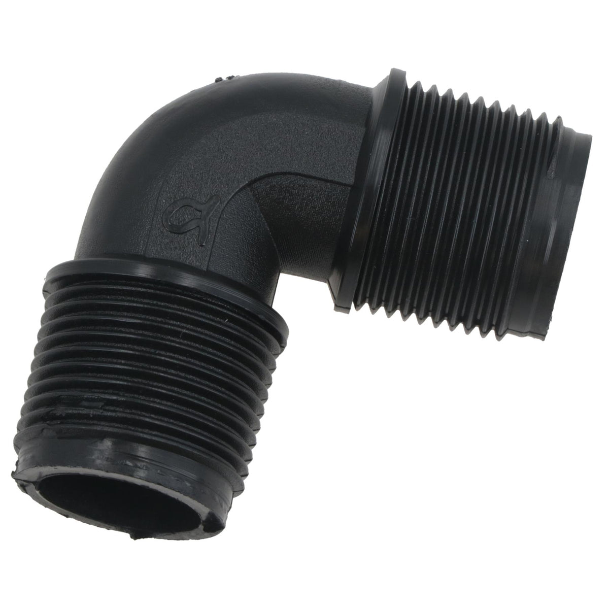 Polypropylene PP 1/2in BSP Male x Male Threaded 90° Elbow Connector