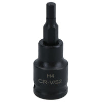 3mm - 10mm x 45mm 3/8in. Drive Short Impact Impacted Allen Hex Key Socket