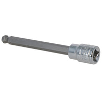 8mm 3/8" Drive Long Ball Ended Hex Allen Key Socket Bit 85mm Deep Reach CR-V