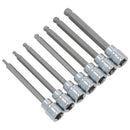 Long Ball Ended Hex Allen Key Socket Bit Set 3/8" Drive 3mm - 10mm AT641