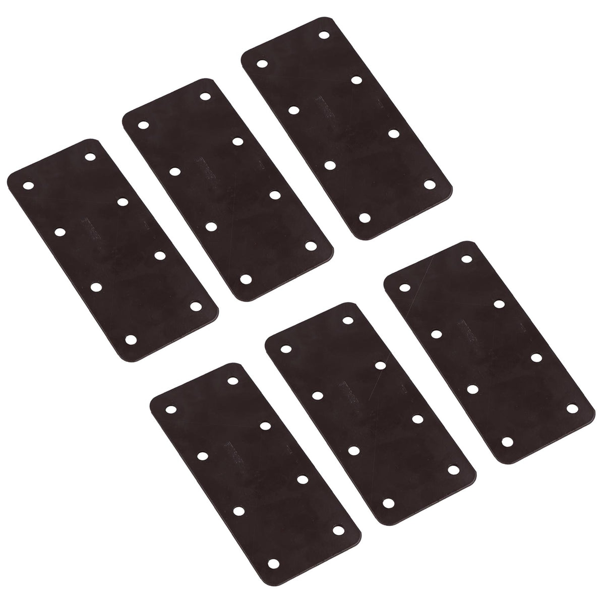 Small Internal Sleeper Straight Support Plate 85mm x 170mm Powder Coated