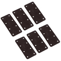 Small Internal Sleeper Straight Support Plate 85mm x 170mm Powder Coated