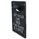 Trapped In a Bottle Opener Beer Cast Iron Sign Gift Garage Shed Bar Man Cave