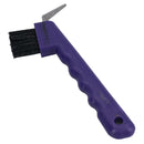 Cure-pieds et brosse pour chevaux violets durables avec poignée ondulée, accessoire d'écurie