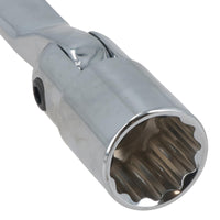 12-teiliger metrischer MM-Steckschlüssel mit flexiblem Kopf und Maulschlüssel 8 - 19 mm