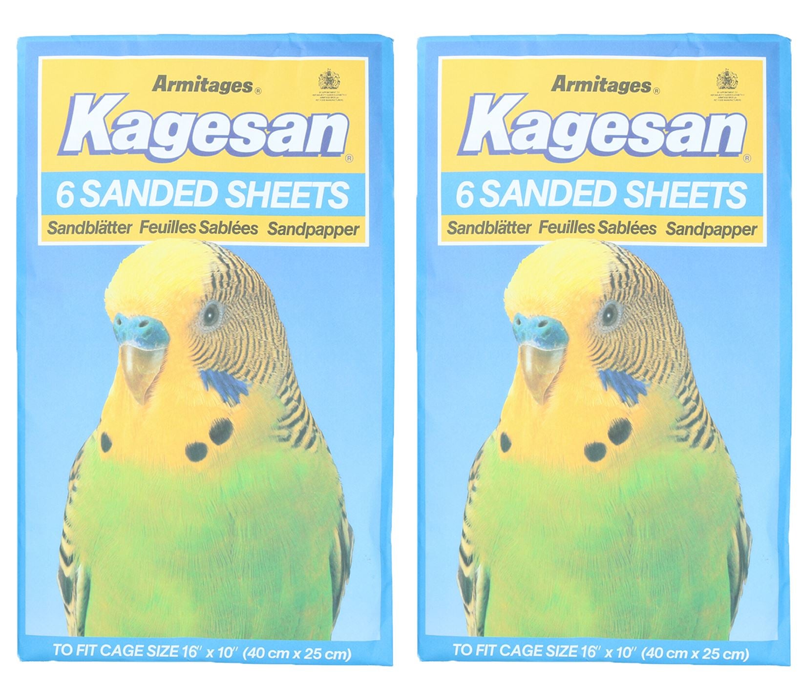 Sanded Sheets Sandpaper Cage Lining Budgies Caged Birds - 4 Sizes Available