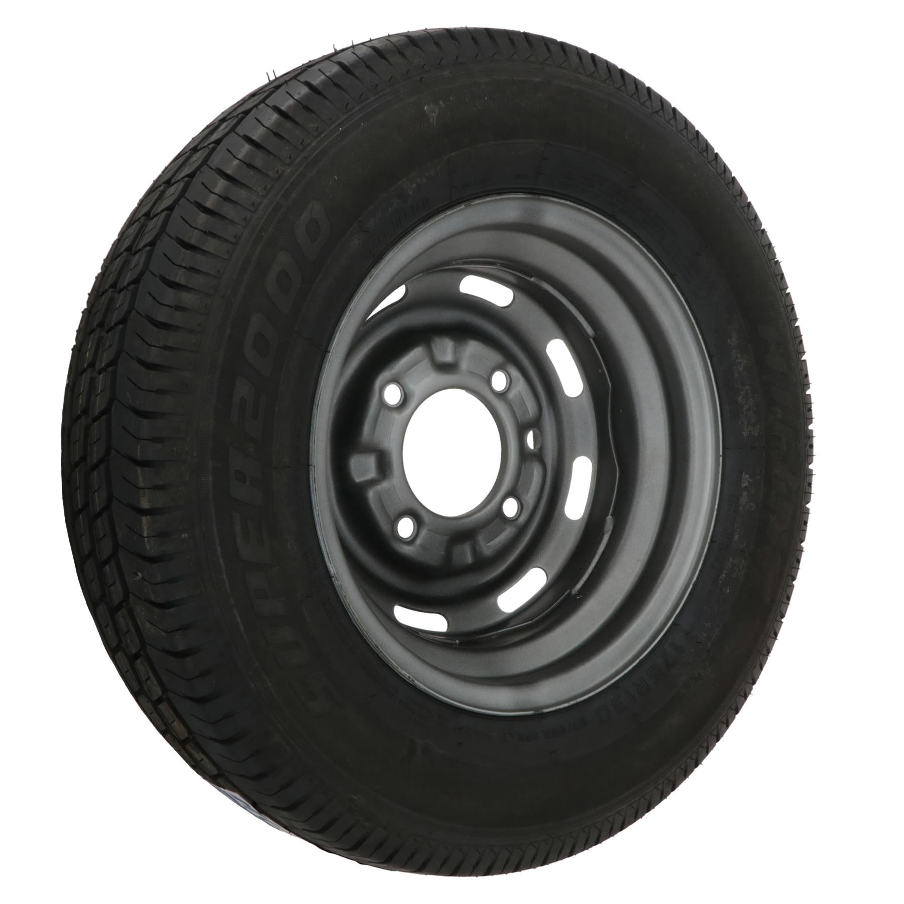Trailer Wheel & Tyre 175R13 4 Stud for SBS Boat Trailers 5.5in PCD