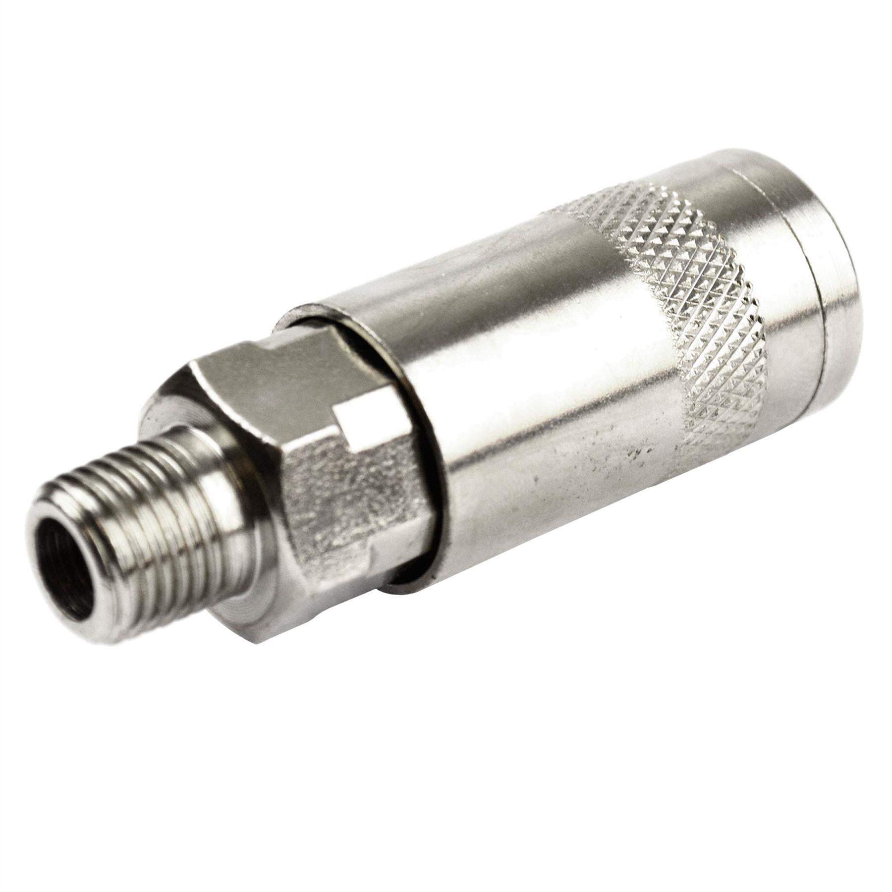 1/4” BSP Quick Release Coupler Connector With Male Thread For Air Hose Compressors