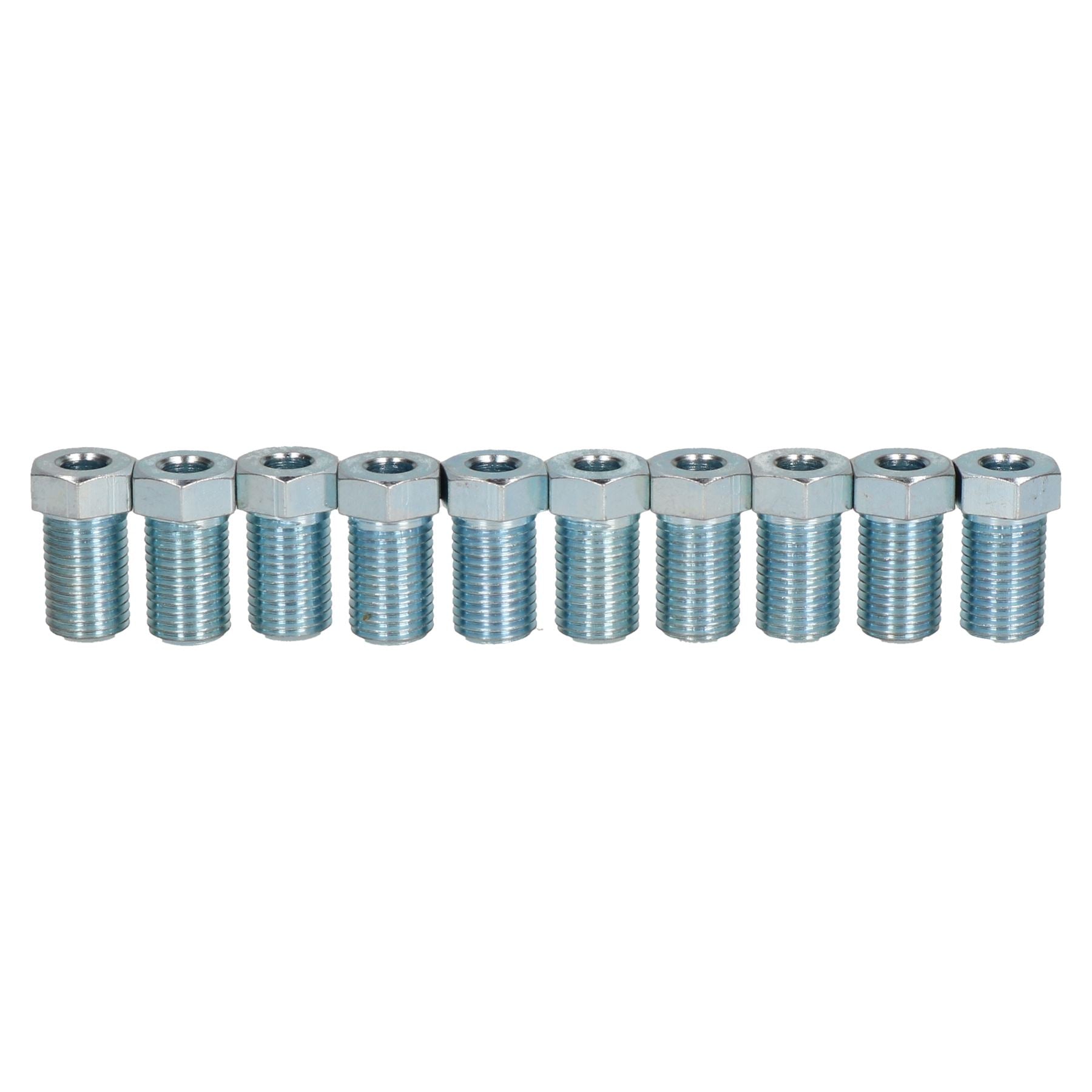 Brake Pipe Fitting Steel Male Union 3/8 x 24 UNF TTE for 3/16" Brake Pipe 10pc