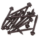 63mm Timber Sleeper Wood Screws For Railway Sleepers Hex Head Brown 150pc